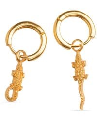 Natia X Lako - Crocodile Hoop Earrings - Lyst