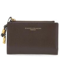 Gianni Chiarini - Portefeuille En Cuir À Logo Imprimé - Lyst