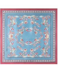 Etro - Silk Scarf With Placed Print - Lyst