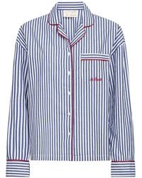 MC2 Saint Barth - 'Astra' Cotton Stripes Pijamas Shirt - Lyst