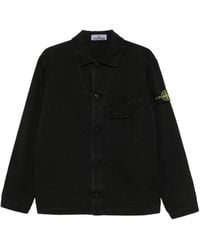 Stone Island - Logo-Patch Chest-Pocket Shirt Jacket - Lyst