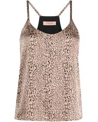 Twinset - Oberteil Mit Leoparden-Print - Lyst
