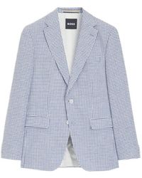 BOSS - Houndstooth-Pattern Blazer - Lyst