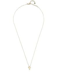 Mateo - 14K Suspended Cross Necklace - Lyst