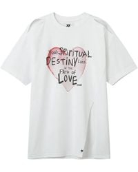 Izzue - Graphic-Detail Cotton T-Shirt - Lyst