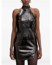 Haveone - Robe Courte À Sequins Brodés - Lyst