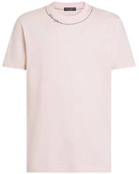 Dolce & Gabbana - Cotton T-Shirt With Dg Embroidery - Lyst