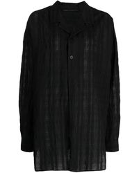Forme D'expression - Semi-Sheer Long-Sleeve Shirt - Lyst