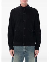 SWD by S.w.o.r.d. - Suede Button-Up Jacket - Lyst