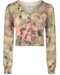 Mc2 Saint Barth - Luzy Cardigan mit Blumenmuster - Lyst
