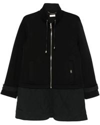 Liu Jo - Quilted-Panel Zip-Up Scuba Jacket - Lyst