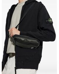 Stone Island - Riñonera Con Parche Del Logo Y Cremallera - Lyst