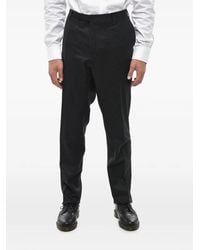 Corneliani - Flat-Front Wool Tailored Trousers - Lyst