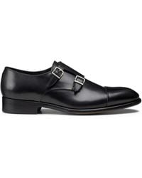 Doucal's - Double-Buckle Leather Shoes - Lyst