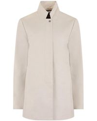 Moorer - Jones-Csc High-Neck Concealed-Fastening Coat - Lyst