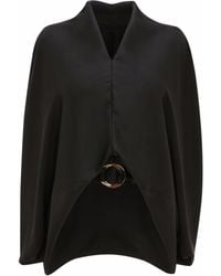 JW Anderson - V-neck Wide-sleeves Blouse - Lyst