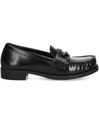 Love Moschino - Leather Penny Loafers - Lyst