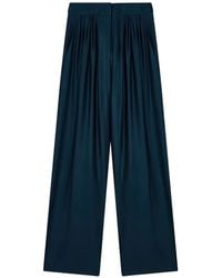 Giorgio Armani - Pleated Wide-Leg Trousers - Lyst