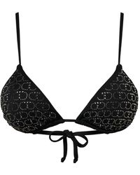 Twinset - Oval T Rhinestone-Embellished Triangle Bikini Top - Lyst