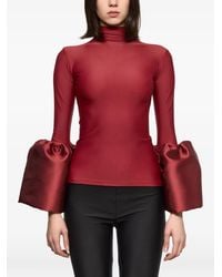 Atu Body Couture - High-Neck Bell-Sleeve Top - Lyst