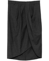 JNBY - Draped Asymmetric Midi Skirt - Lyst