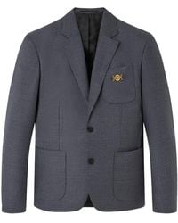 Versace - Checked Pocket Blazer - Lyst