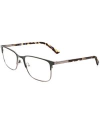 Calvin Klein - Matte Rectangle-Frame Glasses - Lyst