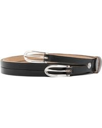 Our Legacy - Twin Tongue Leather Belt Accessories - Lyst