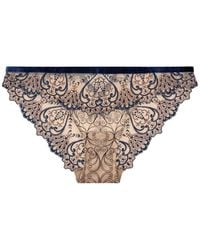 Aubade - Coeurs Enlaces Embroidered Briefs - Lyst