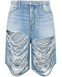 DSquared² - Bermudas Con Efecto Lavado - Lyst