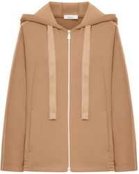 Max Mara - Zip Hooded Cardigan - Lyst