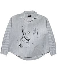 Enfants Riches Deprimes - Graphic-Print Striped Shirt - Lyst