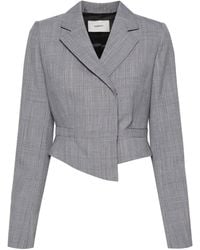 Coperni - Checked Cropped Jacket - Women's - Virgin Wool/viscose - Lyst