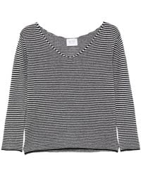 Be You - Pull Rayé À Col V - Lyst