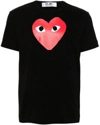 COMME DES GARÇONS PLAY - T-Shirt mit Herz-Print - Lyst