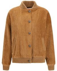 Kristina Ti - Corduroy-Effect Bomber Jacket - Lyst