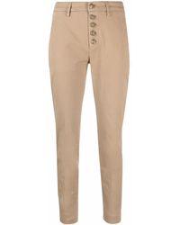 Dondup - Cropped Skinny-fit Trousers - Lyst