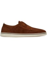Ferragamo - Suede Derby Shoes - Lyst