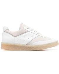 MM6 by Maison Martin Margiela - Leather Sneakers - Lyst