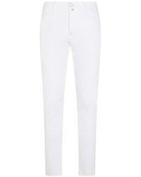 Jacob Cohen - Logo-Patch Trousers - Lyst