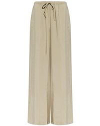 Maison Kitsuné - Drawstring Wide-Leg Trousers - Lyst