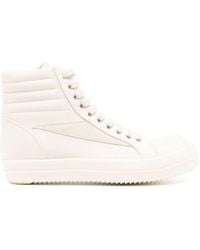 Rick Owens - Lido Panelled High-top Sneakers - Lyst