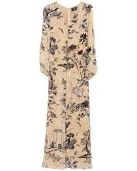 Etro - Floral-Print Maxi Dress - Lyst