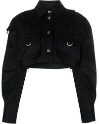 Off-White c/o Virgil Abloh - Cropped Cotton Jacket - Lyst
