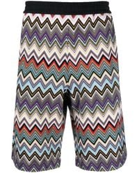 Missoni - Shorts con motivo a zigzag - Lyst