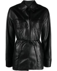 Nanushka - Karline Faux-leather Shirt - Lyst