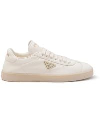 Prada - Leather Low-Top Sneakers - Lyst