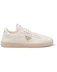 Prada - Leather Low-Top Sneakers - Lyst