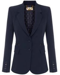 Elisabetta Franchi - Single-Breasted Blazer Jacket - Lyst