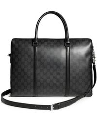 Gucci - Medium Essence Classic Gg Supreme Briefcase - Lyst